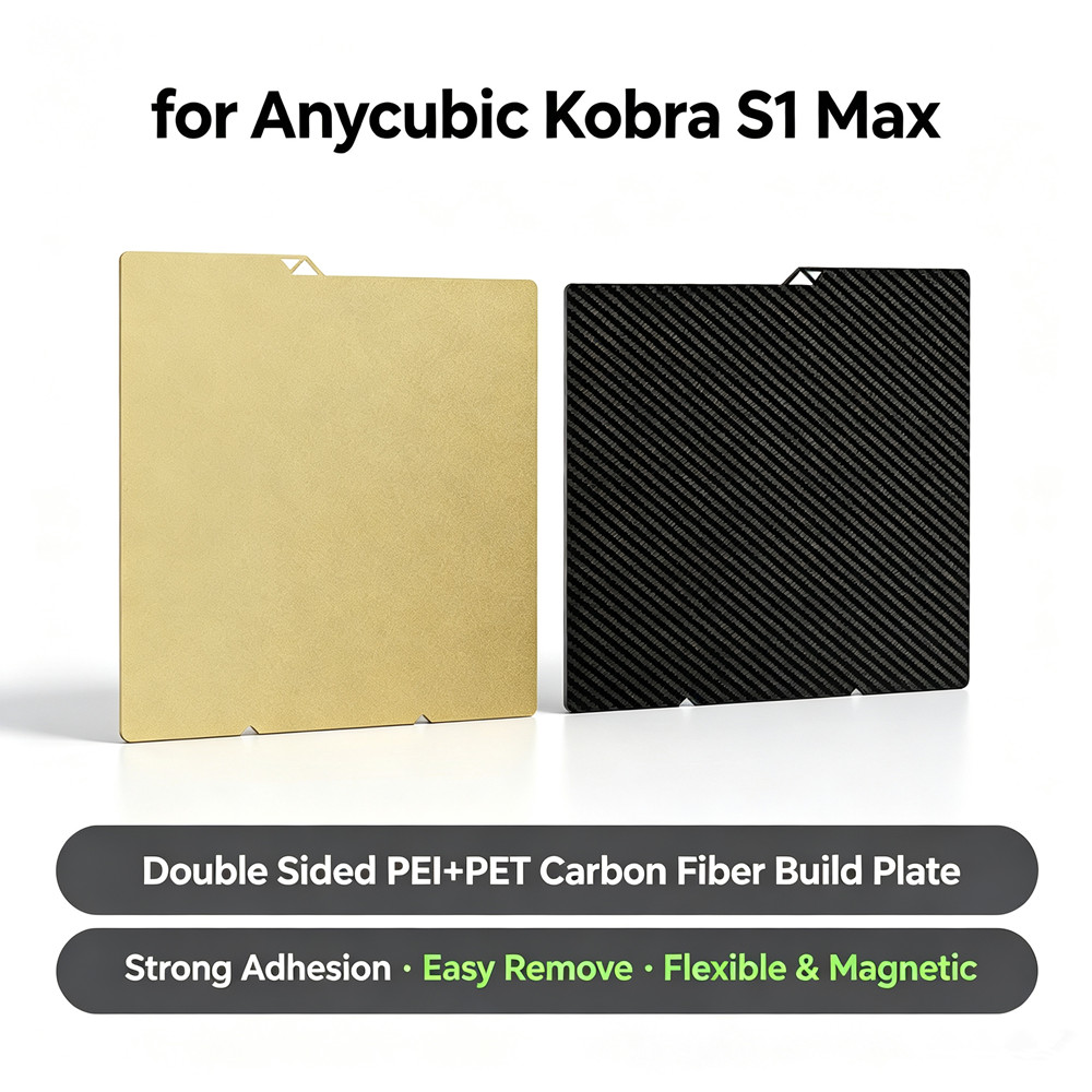Crepe Pan Carbon - Para Anycubic Kobra S1 Max: Atualização