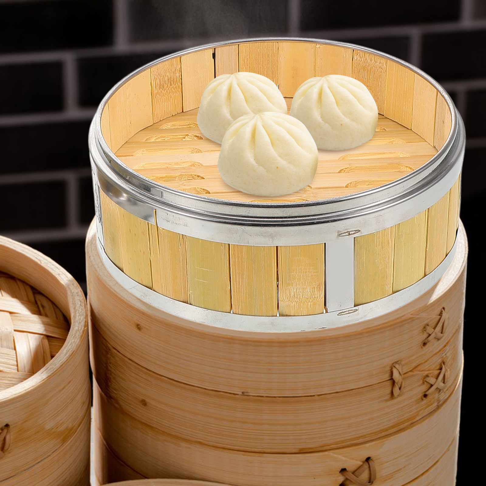 Cesto de vapor de bambu e made - Bao Steamer Bamboo avaliação e preço